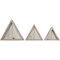 Ekena Millwork Triangle, Closed Back, Vintage Farmhouse Shadow Box Shelves, Barnwood Decor Collection, PK3 DECR15SBTRCBWH - alternate 4